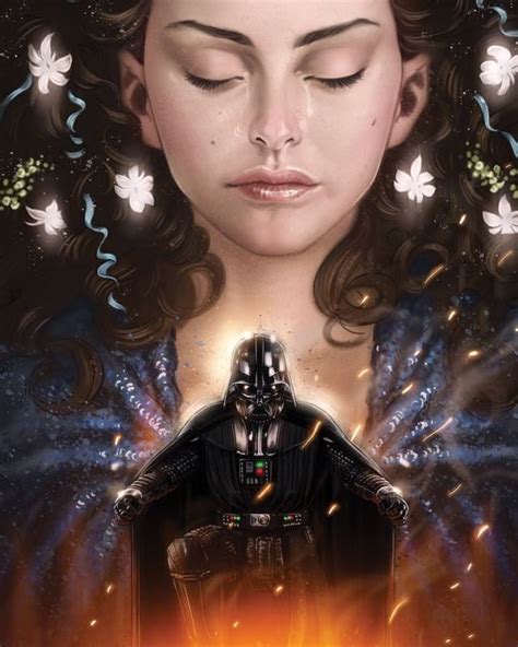 darth vader and padme art